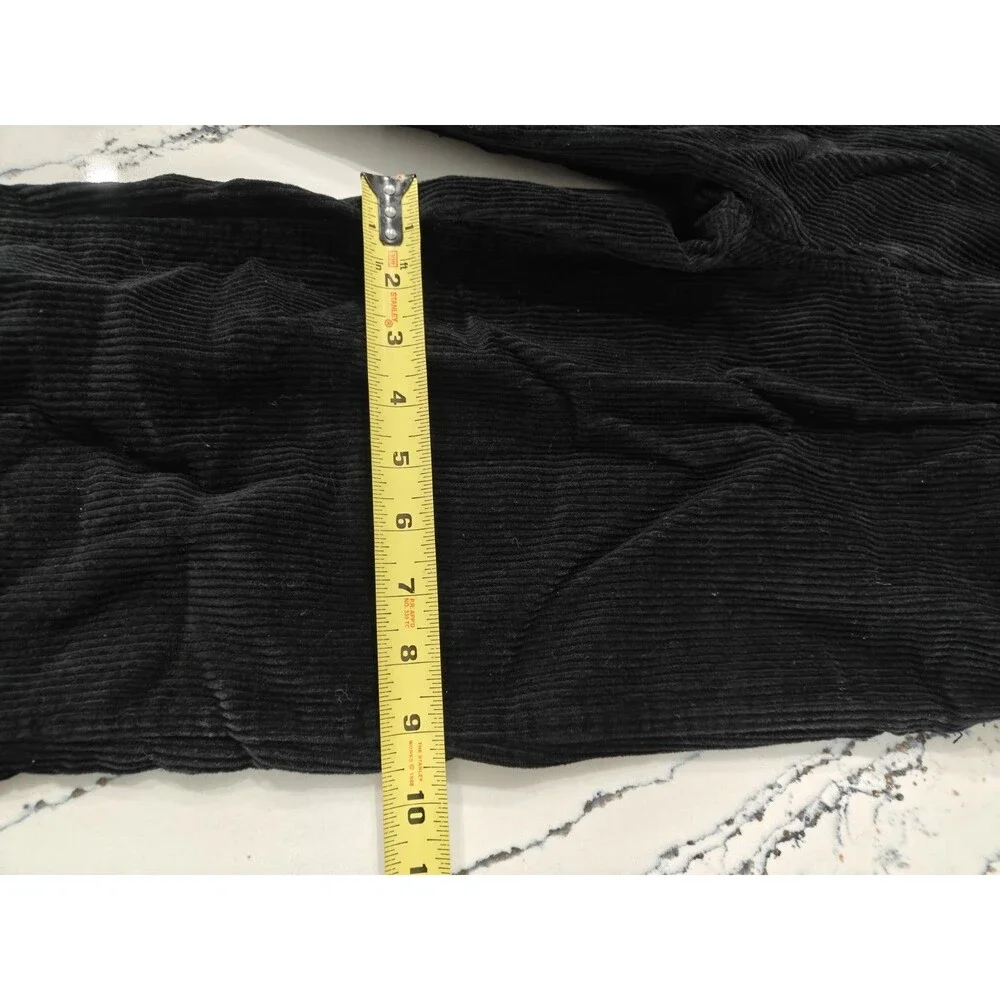 Empyre Relax Black Corduroy Pants Back Patch Mens Size 28 (Actual 28x28)